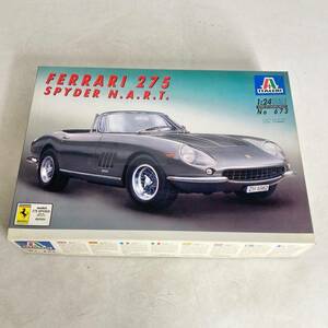 未組立　現状品　イタレリ　italeri　フェラーリ　275　スパイダー　車　1/24　プラモデル　FERRARI 275　SPYDER N.A.R.T.　No.673