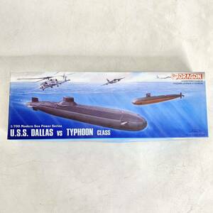 未組立 ドラゴン DRAGON 1/700 米国海軍 ダラス 対 ソビエト海軍 タイフーン級 U.S.S. DALLAS VS TYPHOON CLASS プラモデル 7001 