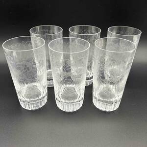 バカラ baccarat グラス 6客 クリスタル タンブラーグラス 中古品 Y51