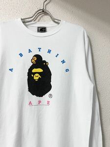 00s' ア ベイシング エイプ BUSY WORKS エイプ アートワーク 長袖 Tシャツ XL