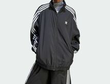 即決★完売★Sブラック入手困難adidas Originals新品ADILENIUMオーバーサイズトラックトップ★Y2Kジャージ黒トラックジャケット/BALENCIAGA_画像7