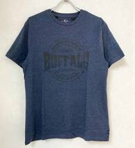 新品 XL ★ コストコ BUFFALO メンズ 半袖 Tシャツ ロゴ ネイビー ヘザー ユニセックス トップス バッファロー MENS SS TEE DAVID BITTON_画像2