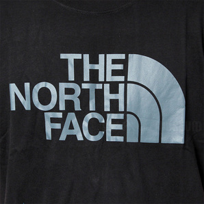 新品 M ★ THE NORTH FACE ザ ノースフェイス 半袖 ロゴ Tシャツ ブラック グレー US-S NF0A4M4P ハーフドーム コットン メンズ レディースの画像4