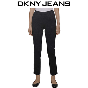 新品 XL ★ DKNY JEANS レディース ポンテ ストレッチ パンツ レギンス ブラック スキニー ディーケーエヌワイ ジーンズ 大きいサイズ 3L　