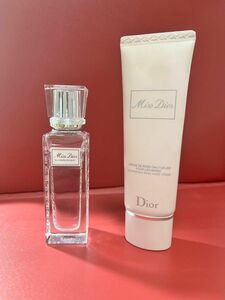 Dior 香水「Miss Dior ブルーミングブーケ オードゥトワレ 20ml ロールオン」とハンドクリーム　セット箱付き