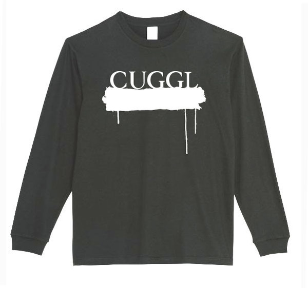 【黒白Sパロディ5.6oz】CUGGLキューグルロングTシャツ面白いおもしろうけるプレゼント長袖ロンT送料無料・新品人気