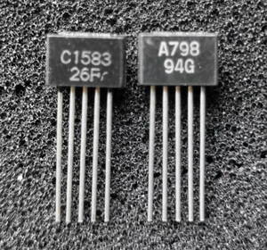  Mitsubishi dual transistor 2SC1583 / A798 pair unused goods ( Junk )