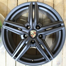 PORSCHE ポルシェ 958 カイエン 純正 19インチ 8.5J+59 PCD130 マットブラック塗装 ホイール 4本SET 7P5601025E GTS 957 955 流用_画像7