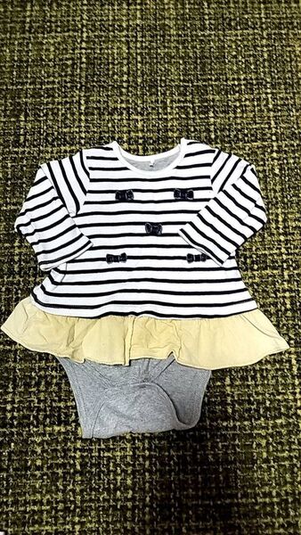 アカチャンホンポ ロンパース 子供服 80センチ 綿100% 女の子