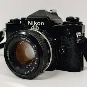 1円~【動作未確認】ニコン Nikon FE NIKKOR 50mm 1:1.4 一眼レフ フィルムカメラ ブラック 単焦点レンズ 標準レンズ ストラップ付 G131706