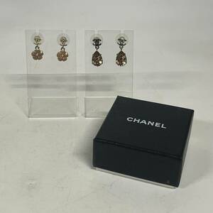 1円~【セット売り】CHANEL シャネル ピアス B13C フラワー 雫型 ココマーク アクセサリー 装身具 箱付き イタリア製 G101753