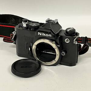 1円~【動作未確認】Nikon ニコン FM ブラックボディ フィルムカメラ シャッターリレーズ AR-1 ストラップ 付き G114833