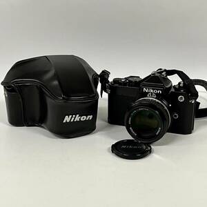 1円~【動作未確認】Nikon ニコン FE ブラックボディ フィルムカメラ NIKKOR 50mm 1:1.4 カメラレンズ ケース付 G142466