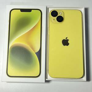 1円~【保証期間有】Apple iPhone 14 Plus 128GB イエロー MR603J/A SIMフリー ACロック解除済み バッテリー最大容量99% 箱付き GK-70102