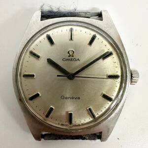 1円~【実動】オメガ OMEGA ジュネーブ Geneve Cal.601 Ref.135.041 手巻き メンズ腕時計 シルバー文字盤 ラウンド 3針 17石 G142489