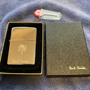 【ポールスミス】ZIPPO ジッポー オイルライター Paul Smith 箱付き　石付き　バラ