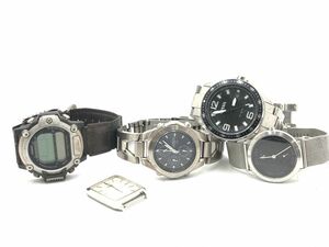1円 正規まとめ 5点 セイコー/カシオ等 QZ NSK メンズ腕時計 5点まとめて 大量セット MTM NSK 2000000
