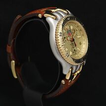 1円 箱付 稼働 良品 タグホイヤー セル S35.406 P61146 QZ ゴールド文字盤 プロフェッショナル200M デイト メンズ腕時計 OGH 98373001OKT_画像2