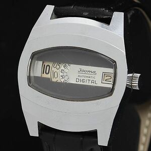 1円 Isoma 稼働 AT/自動巻 シルバー文字盤 デジタル 1ETY メンズ腕時計 OGH 1762000