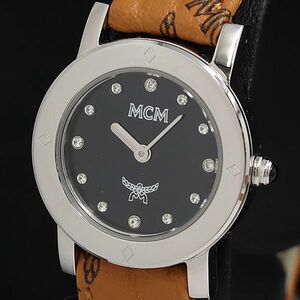 1円 箱付 稼働 美品 MCM MC.4032L 03 定価約￥18000 レディース腕時計 SGN 0033000 2MGT