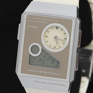 1円 稼働 未使用品 カシオ FS-03 フィルムウォッチ デジアナ シルバー文字盤 2BJY メンズ腕時計 OGH 3783000