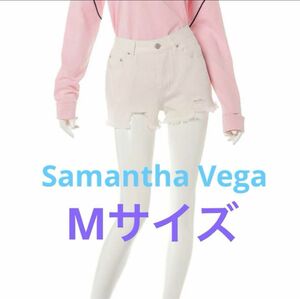 サマンサベガ SAMANTHAVEGA デニムショートパンツ ホワイト