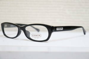4673 未使用 COACH コーチ FV 6032F Becca 5002 Black フレーム 眼鏡 メガネ めがね 黒 ブラック ロゴプレート 
