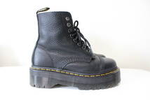 E459 美品 Dr.Martens ドクターマーチン SINCLAIR 厚底 レースアップ ショートブーツ 22564001 黒 ブラック UK5 EU38 US7 約24cm相当_画像5