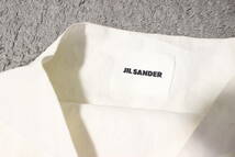 4739 本物 JIL SANDER ジルサンダー 麻 リネン ロングスカート フレアースカート 白 ホワイト ボルドー SIZE32 レディース 国内正規_画像7