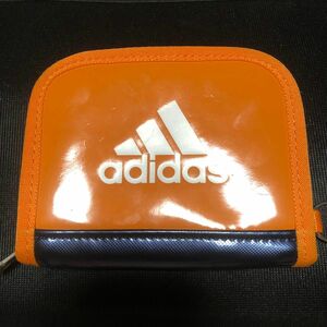 adidas アディダス　財布　オレンジ　中古