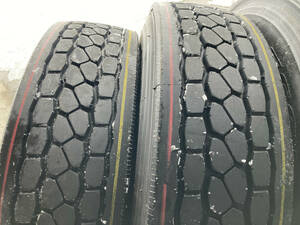 新車外し ほぼ新品 295/80R22.5 153/150J 2本 BS Ecopia M801Ⅱ MIXタイヤ 9.9分山 高床 大型トラック 地山 TF-C