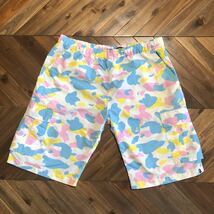 cotton candy multi camo nylon shorts bape エイプ A BATHING APE キャンディ マルチカモ ハーフパンツ ショーツ L_画像1