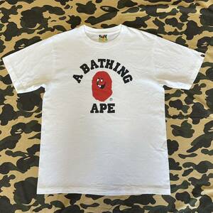 college logo tee bape エイプ ape カレッジロゴ A BATHING APE Tシャツ w