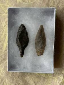 旧石器時代　尖頭器と有舌尖頭器　紀元前15000年頃　出土石器土器土偶勾玉大珠化石古墳骨董珍品隕石ガンダーラ古代エジプトアンティーク