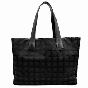 CHANEL シャネル A15991 ニュートラベルライン トートバッグMM ハンドバッグ ブラック系 レディース【中古】