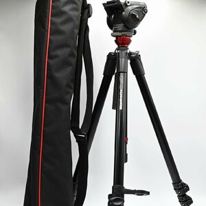 Manfrotto ビデオキット シングル3段 MDEVEアルミ MVH500AH-755XBK アクセサリー