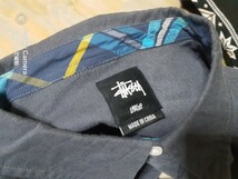 ステューシー STUSSY /ポケット付/長袖シャツ/チェックテープ/men-L_画像5