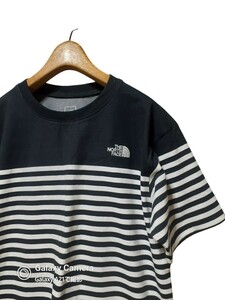 THE NORTH FACE Panel Border Tee ショートスリーブパネルボーダーティー Tシャツ 半袖 ロゴ MEN-XL 黒 ブラック 白