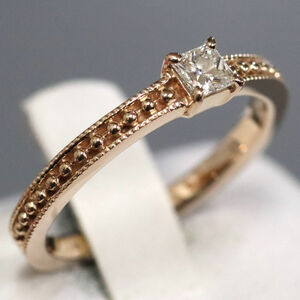 K18PG diamond ring D0.15 2.6g #8