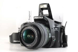 動作品 単三電池使用 ペンタックス PENTAX K100D Super レンズ smc PENTAX-DA 18-55mm f3.5-5.6 AL デジタル一眼カメラ 取説付 管GG2135