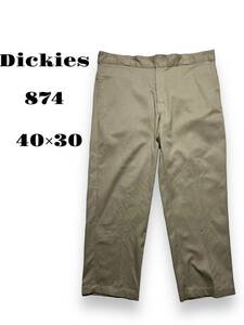 40×30 古着　ワークパンツ　874 チノパン　ディッキーズ　Dickies