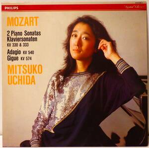 RARE ! 見本盤 蘭盤 内田光子 モーツァルト ピアノ ソナタ 第10番 第13番 PROMO ! MITSUKO UCHIDA MOZART PIANO SONATAS NO.10 NO.13 