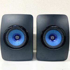 【O-4】 KEF LS50 Wireless スピーカー ペア 接続ケーブル欠品の為LEFT側音出し未確認 細かい傷や汚れあり 1393-106