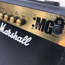 【E-1】 Marshall MG15 ギターアンプ コンボ マーシャル 音出し確認済み 動作OK 1394-54_画像4