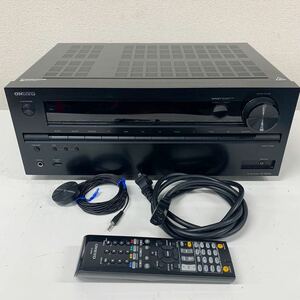 【M-3】 ONKYO TX-NR646 AVセンター AVアンプ RC-898M リモコン オンキョー 簡単なチェックのみ 現状品 1491-34