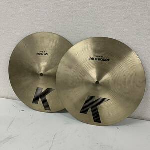 【N-3 緑 小 下】 Zildjian 14' K HI HAT シンバル ジルジャン ハイハット Kシリーズ 14インチ ペア 1106-27