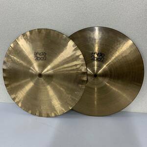 【N-3 緑 上】 PAiSTE 2002 HiHAT 14' シンバル パイステ ハイハット 14インチ 1400-12