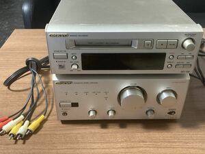 onkyo アンプ　A-909LTD&MD-105/3色コード付き/詳細は説明に