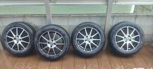 シャトル、フィット、オールシーズンタイヤ4本セット 185/60R15 22年グッドイヤーvector4seasons+ホイール5.5ｊ 4H PCD100 +45～50？