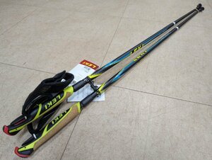 4☆1682 未使用《LEKI/レキ》ノルディックポール SPペーサーバリオシャーク ブラック 110(105-115㎝) TRIGGER【店頭引渡しOK！美しが丘店】